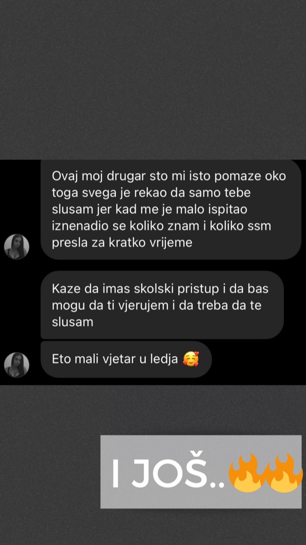 Komentar polaznika: super objašnjavaš, jasno, strpljivo, bravo i hvala ti
